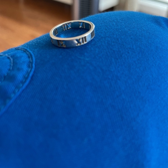 Tiffany and Co silver atlas ring 4.75 - Picture 4 of 5